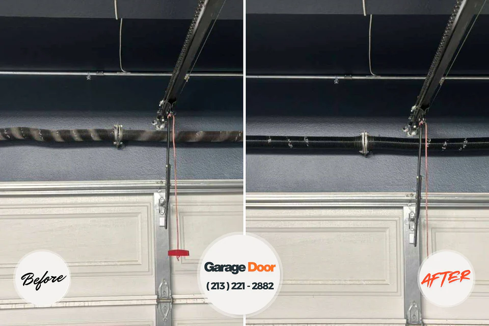 Before and after: Garage Door Emergency Repair Smith Valley, NV